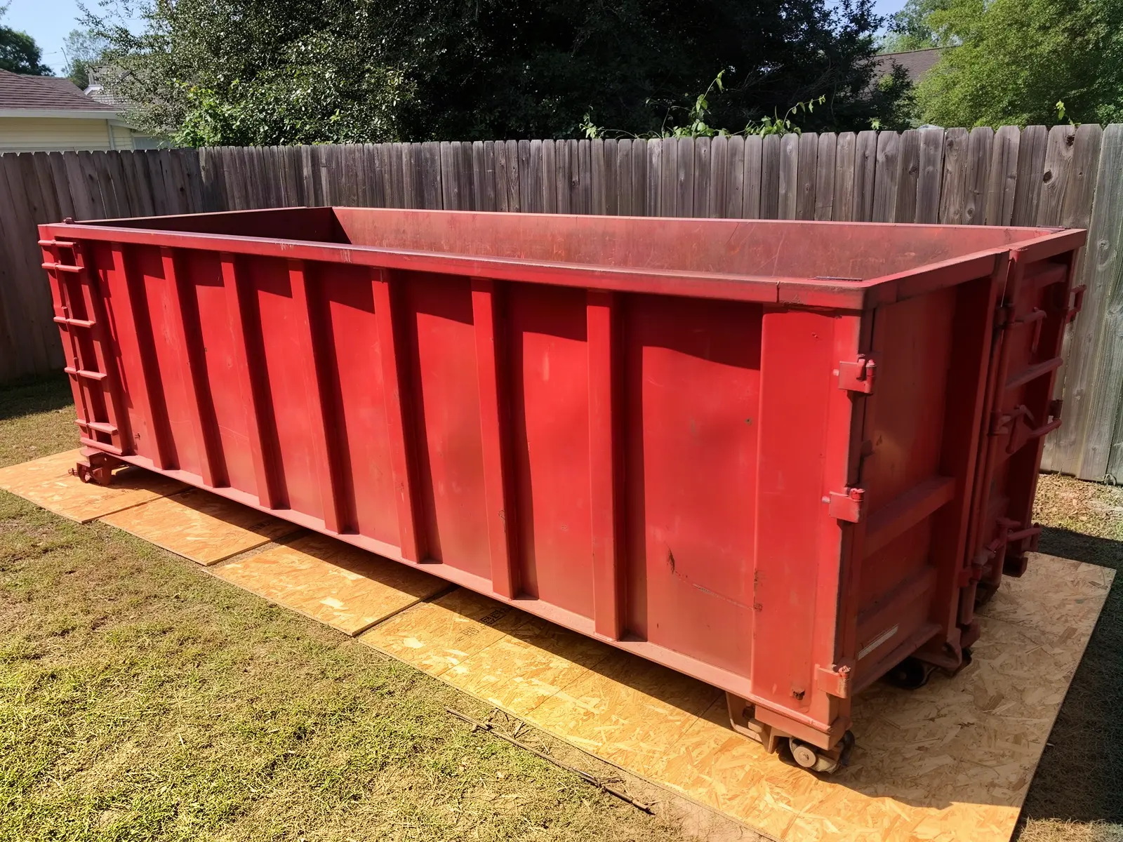 Roll-off dumpster from Hoyt & Daughters Dumpster Rental in Laguna Hills, CA